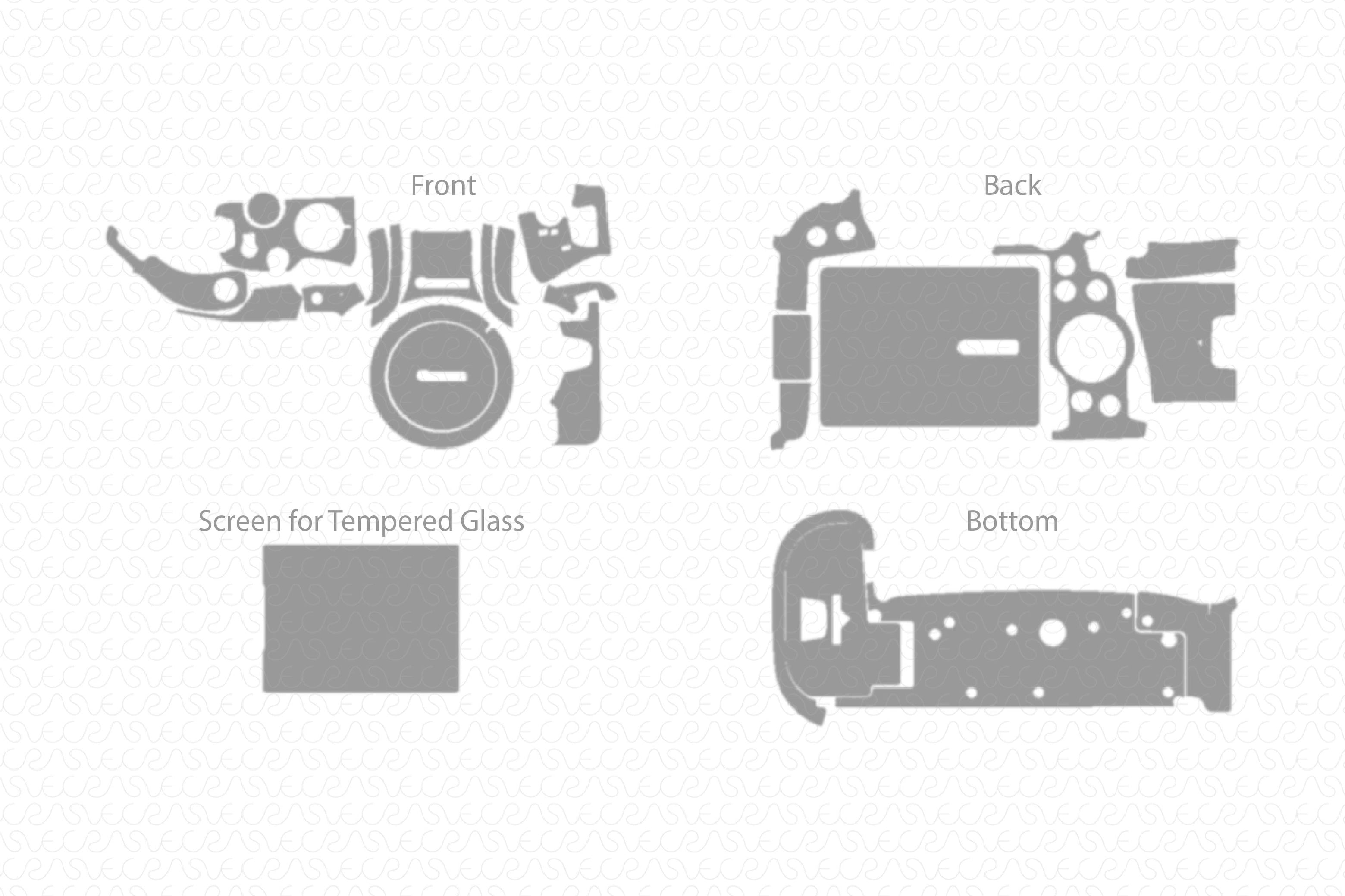 Canon EOS R6 Camera Skin CutFile Vector Template Full Wrap SVG — VecRas