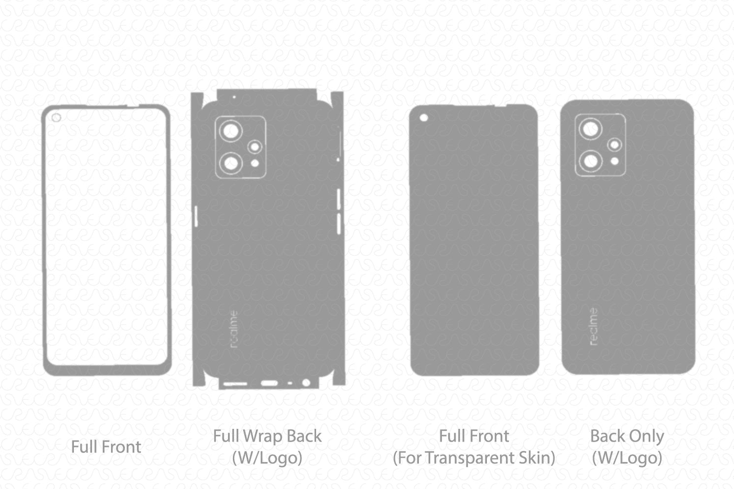 Realme 9 Skin CutFile Vector Template Full Wrap SVG — VecRas