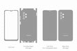 Galaxy A13 Full Wrap Skin Vector CutFile Template