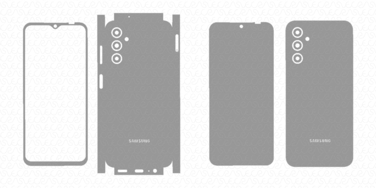 Galaxy A14 5G Skin CutFile Vector Template Full Wrap SVG — VecRas