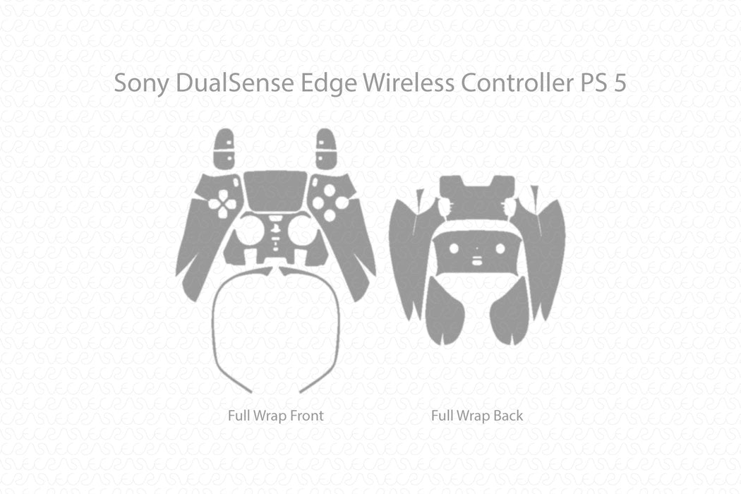 Sony DualSense Edge Controller (PS5) Full Wrap Skin Vector CutFile Template