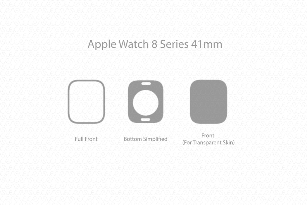 Apple Watch Series 8 41mm Full Wrap Skin Vector CutFile Template