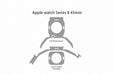 Apple Watch Series 8 45mm Full Wrap Skin Vector CutFile Template