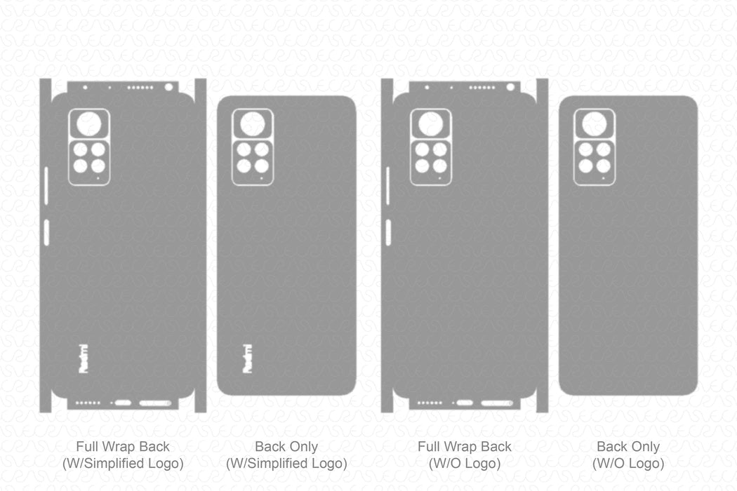 Redmi Note 11 Pro+ 5G Skin Template Vector 2022
