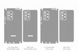 Galaxy A33 5G Full Wrap Skin Vector CutFile Template