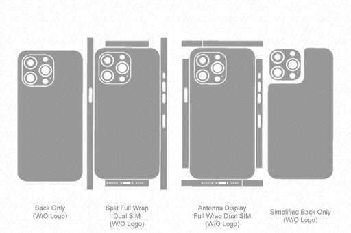 iPhone 14 Pro Max Full Wrap Skin Vector CutFile Template