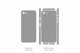 iPhone SE Full Wrap Skin Vector CutFile Template