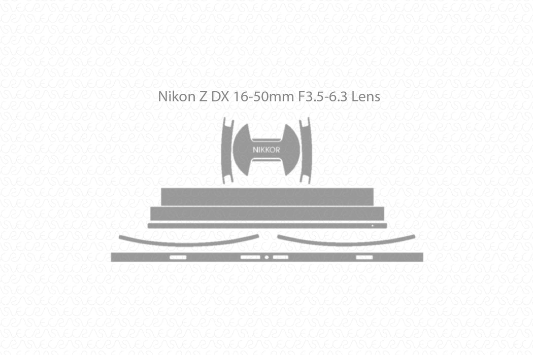 Nikon Z50 Camera Full Wrap Skin Vector CutFile Template