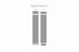 Apple Pencil 1 Full Wrap Skin Vector CutFile Template
