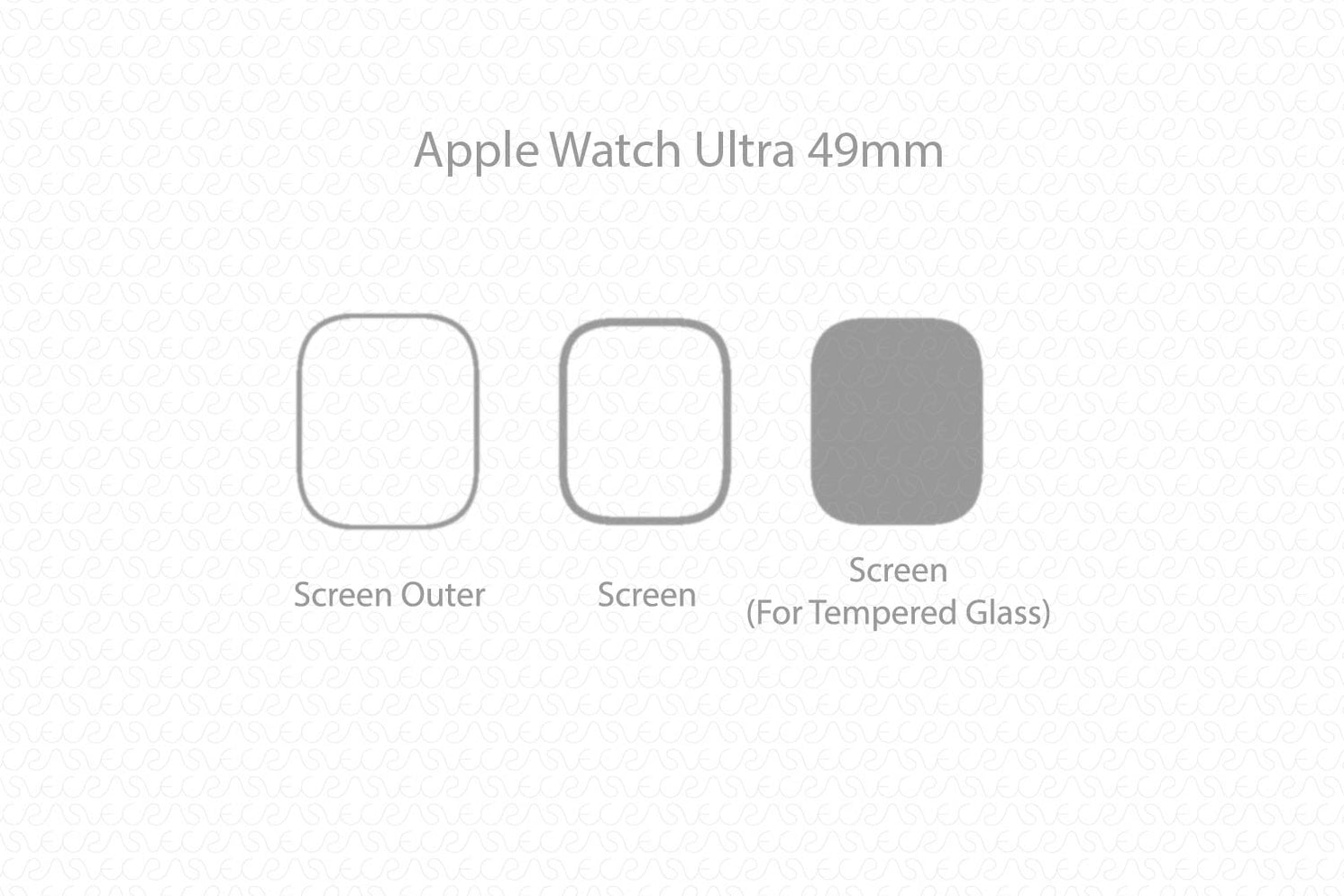 Watch Cut File Apple Watch Ultra 2 49mm Skin CutFile Vector Template Full Wrap SVG ...
