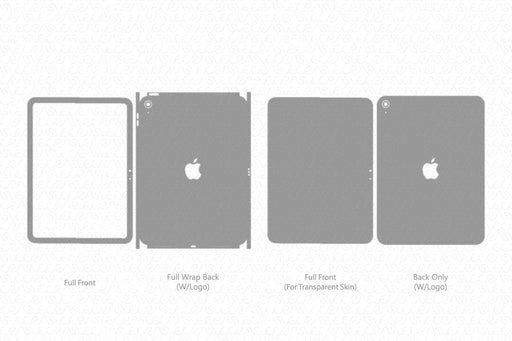 Apple iPad 10.9 10th Gen Full Wrap Skin Vector CutFile Template