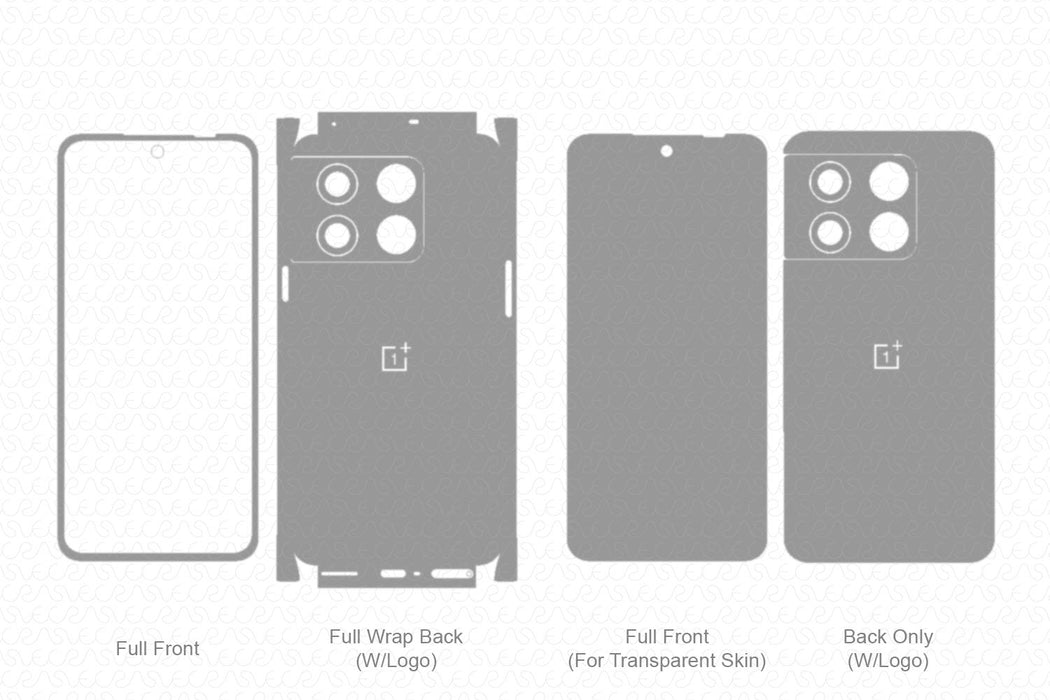 OnePlus 10T Skin Template Vector 2022