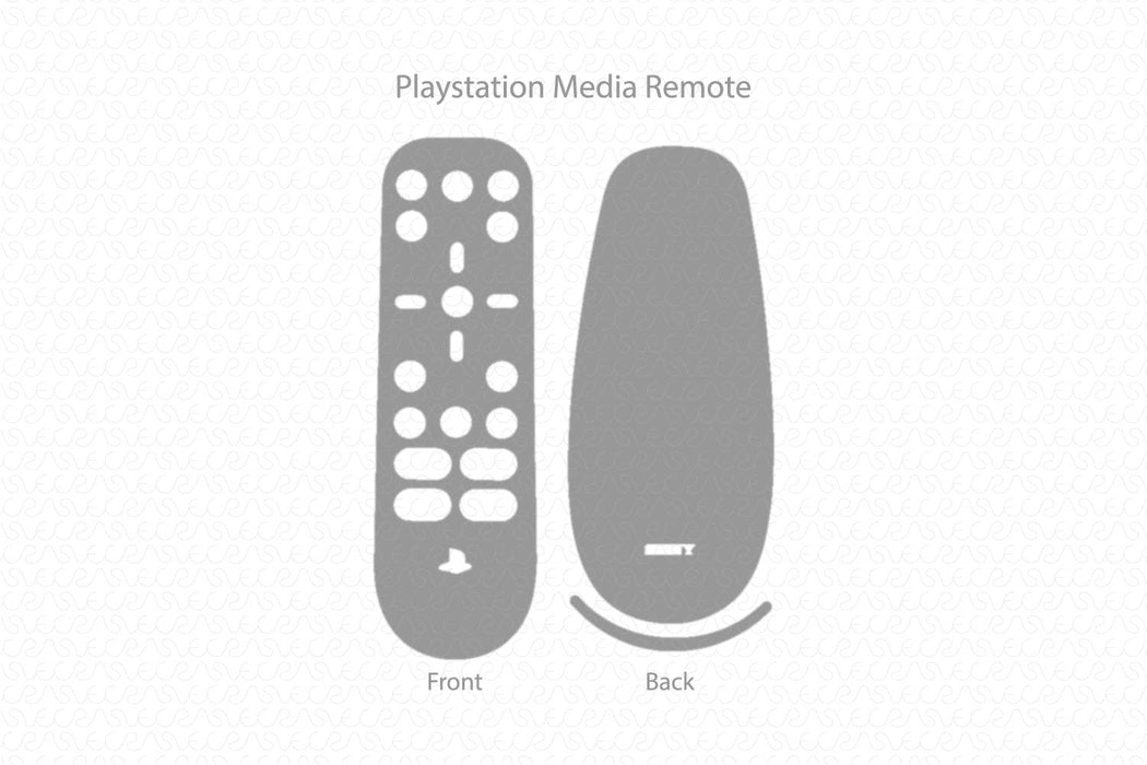 Sony PS5 Media Remote Skin Template Vector 2020