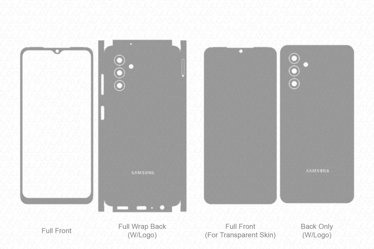 Samsung Galaxy A04s Skin CutFile Vector Template Full Wrap SVG — VecRas