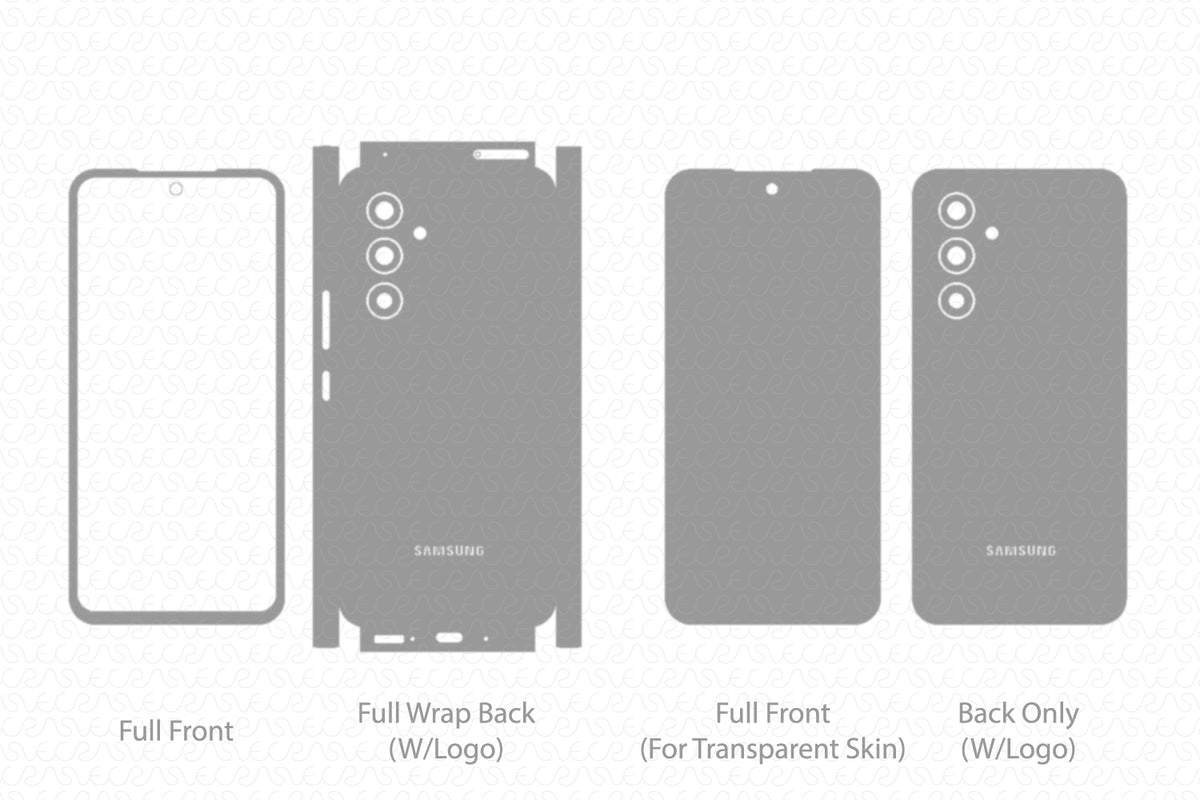 Galaxy A54 5G Skin CutFile Vector Template Full Wrap SVG — VecRas