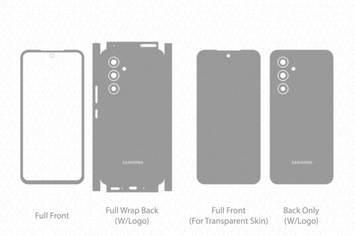 Galaxy A54 5G Full Wrap Skin Vector CutFile Template