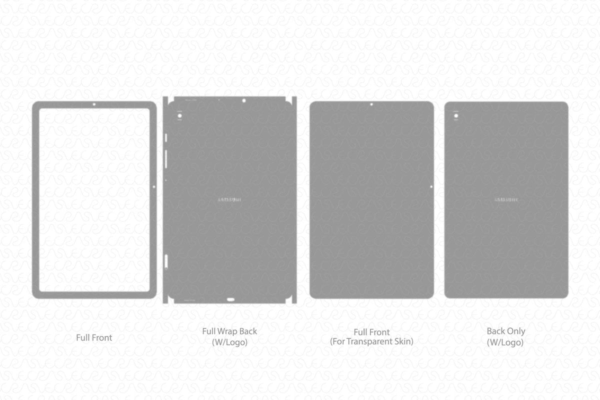 Galaxy Tab S6 Lite Skin CutFile Vector Template Full Wrap SVG — VecRas