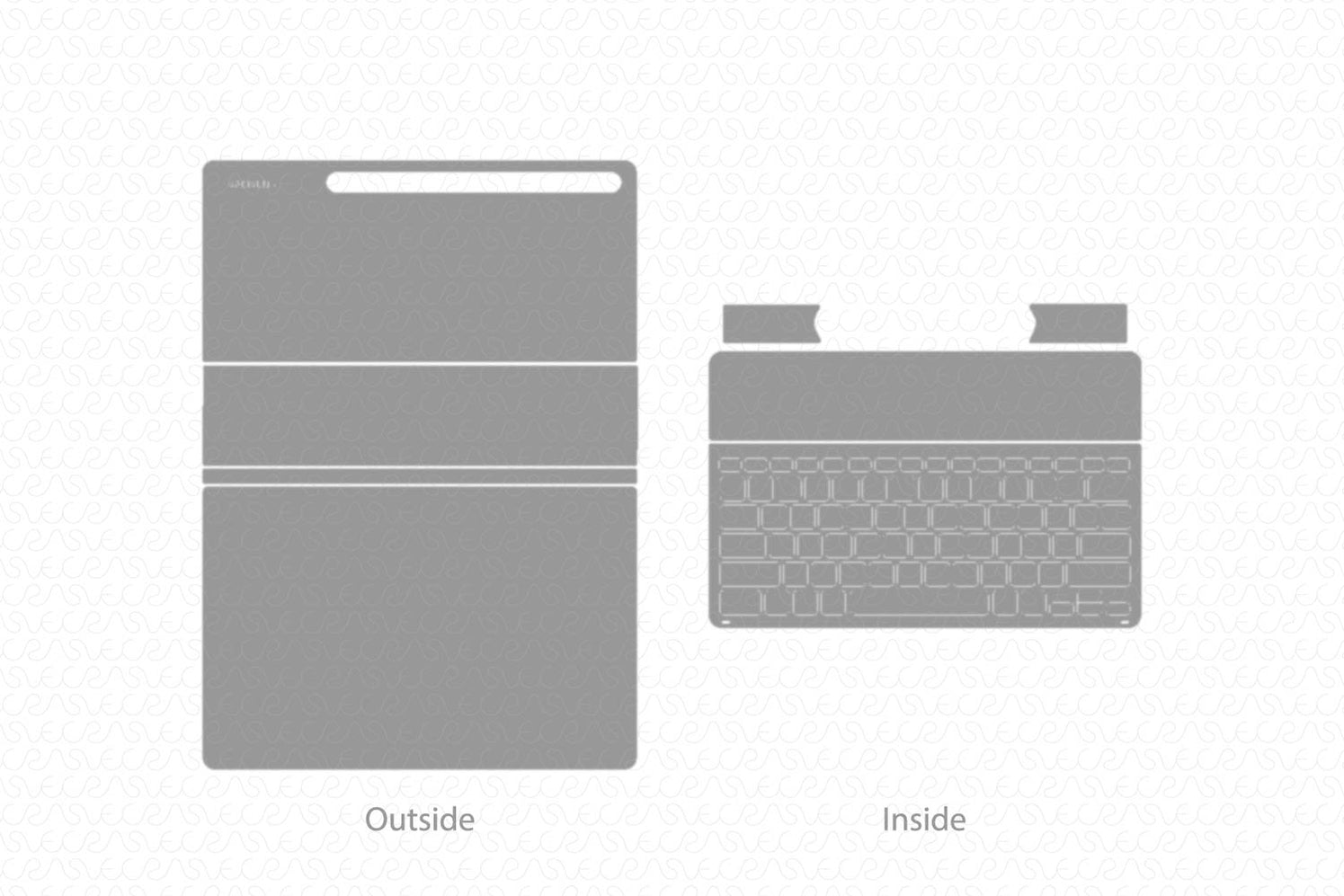 Keyboard Skin Vector Vinyl Ready Vector Cut File Templates for Computer/iPad Keyboard Skins ...