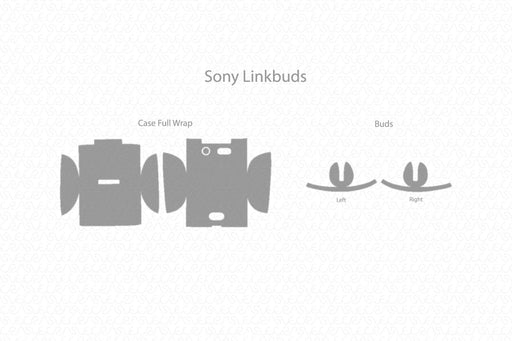 Sony Linkbuds Full Wrap Skin Vector CutFile Template