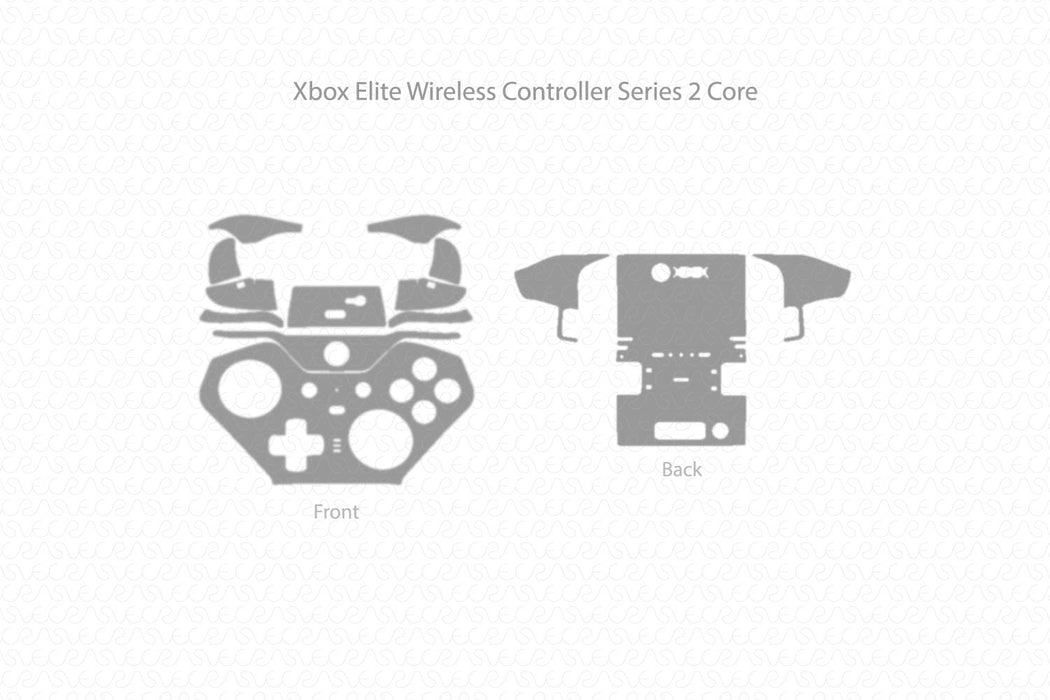 Xbox Elite Series 2 Core Controller Full Wrap Skin Vector CutFile Template