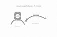 Apple Watch 45mm Series 7 Full Wrap Skin Vector CutFile Template