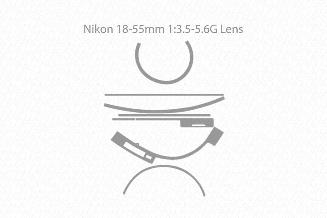 NIKON D5100 Camera Wrap Skin Vector CutFile Template