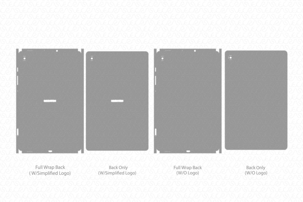 Galaxy Tab S6 Lite Full Wrap Skin Vector CutFile Template