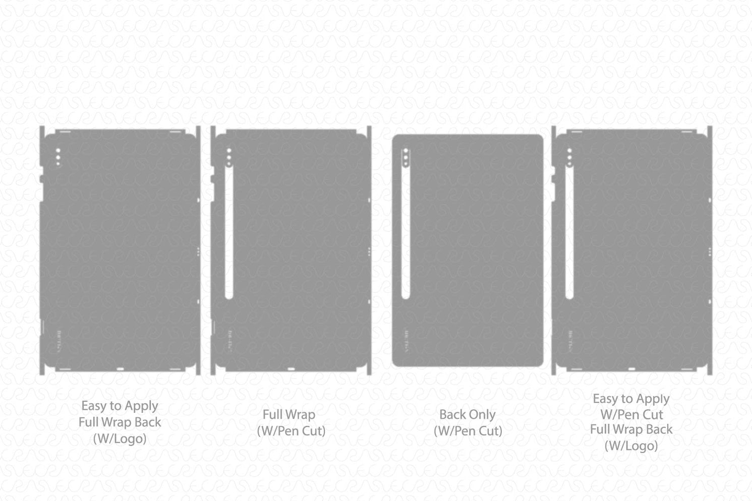 Galaxy Tab S8 Plus Skin CutFile Vector Template Full Wrap SVG — VecRas