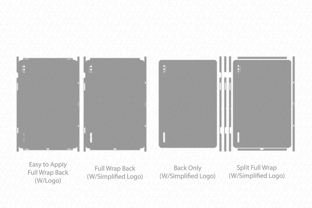 Galaxy Tab S8 Full Wrap Skin Vector CutFile Template
