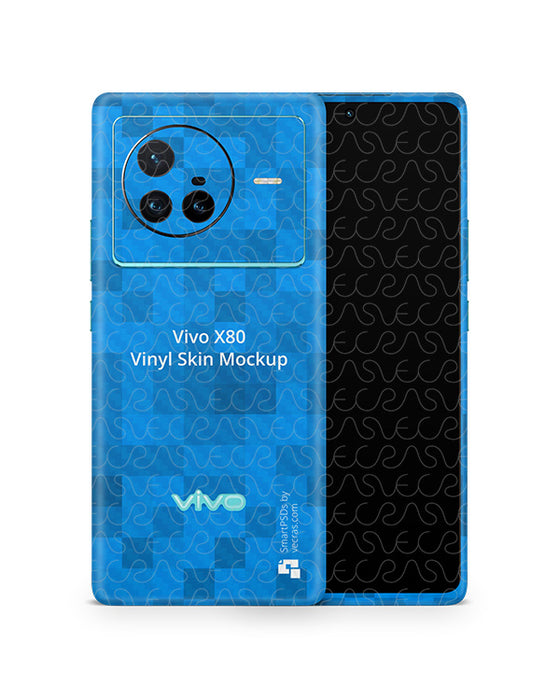 Vivo X80 (2022) PSD Skin Mockup Template