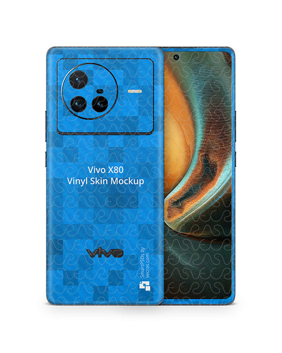 Vivo X80 (2022) PSD Skin Mockup Template