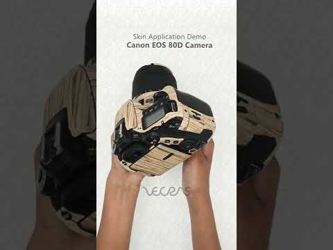 Canon EOS 80D Camera & Lens 3M Decal Skin Wrap Short Video