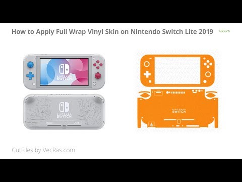Nintendo Switch Lite 3M skin Wrap Application Demo