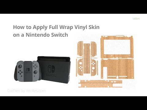 Nintendo Switch Gaming Bundle 3M skin Wrap Application Demo