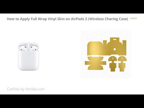 Apple AirPods 2-Wireless Charging 3M Decal Skin Wrap Short Video