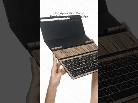 Book Cover Keyboard for Galaxy Tab S8+ 3M Decal Skin Full Wrap Application Tutorial