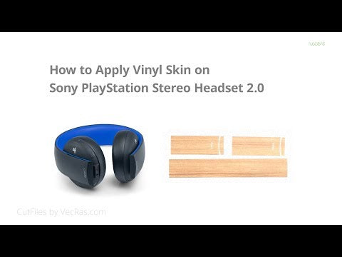 Sony PS Wireless Stereo Headset 2.0 3M Decal Skin Full Wrap Application Tutorial