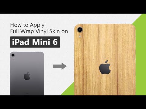iPad Mini 6 Wi-Fi 3M Decal Skin Full Wrap Application Tutorial