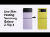 Galaxy Flip 4 Vinyl Skin Pasting Tutorial Full Wrap using VecRas Cutfiles
