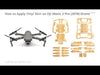 DJI Mavic 2 Pro Vinyl Skin Pasting Tutorial Full Wrap using VecRas Cutfiles