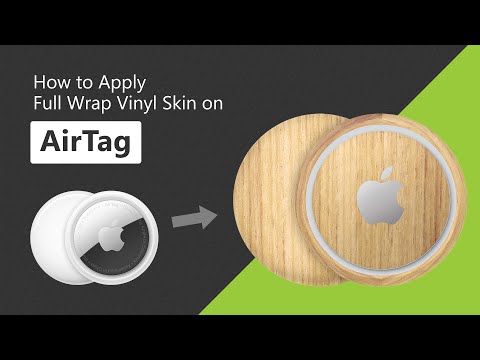 Apple AirTag 3M Decal Skin Full Wrap Application Tutorial
