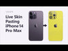 iPhone 14 Pro Max Vinyl Skin Pasting Tutorial Full Wrap using VecRas Cutfiles