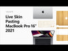 MacBook Pro 16 Vinyl Skin Pasting Tutorial Full Wrap using VecRas Cutfiles
