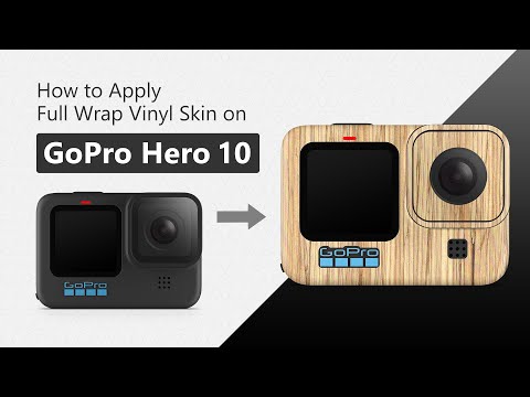GoPro HERO 10 Blac 3M Decal Skin Full Wrap Application Tutorial