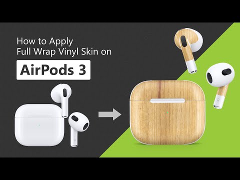 AirPods 3 3M Decal Skin Full Wrap Application Tutorial