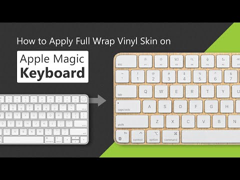 Magic Keyboard Touch ID-Numeric Keypad A2520  3M Decal Skin Full Wrap Application Tutorial