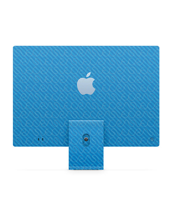 Apple iMac 24-inch (2021) Vinyl Skin Mockup PSD Template