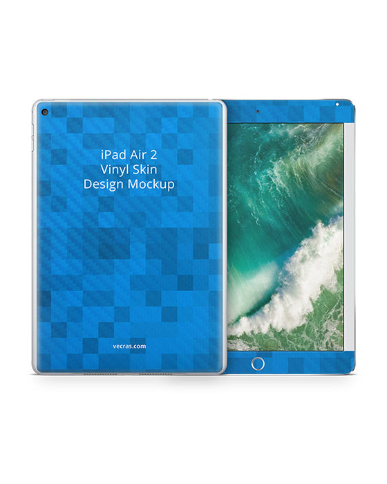 Apple iPad Air 2 Tablet Vinyl Skin Design Mockup 2014