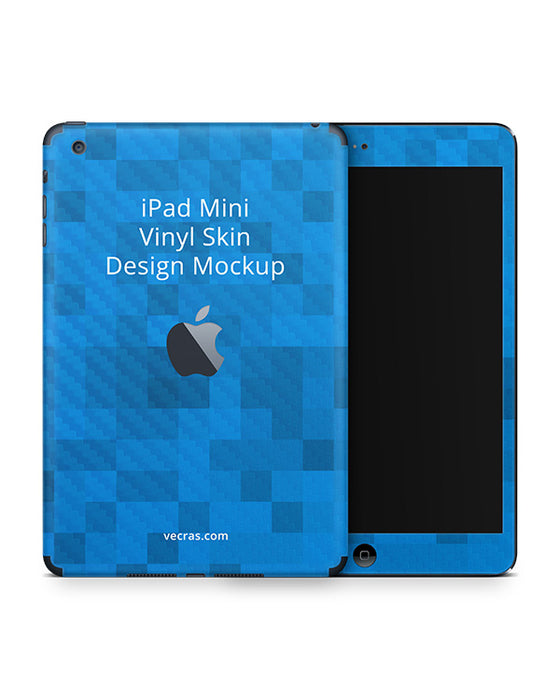 Ipad Mini Back Sticker Layout Apple iPad Mini 1-2 Tablet Skin Design Template — VecRas