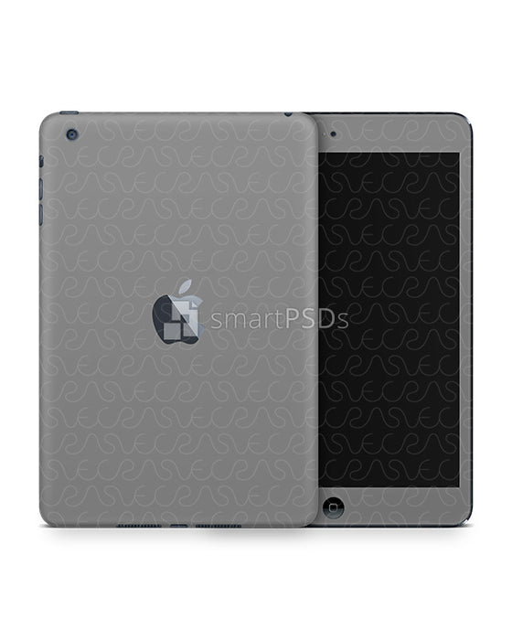 Ipad Mini Back Sticker Layout Apple iPad Mini 1-2 Tablet Skin Design Template — VecRas